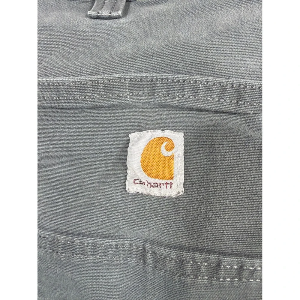 Carhartt Mens Gray Relaxed Fit Canvas Work Shorts 102514-039 Size 42